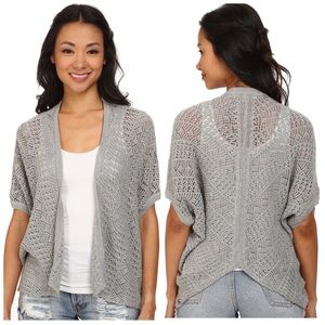 Roxy Same Old Feeling Short Sleeve Cardigan Sz M